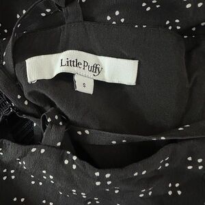 Little Puffy Black and White Dress